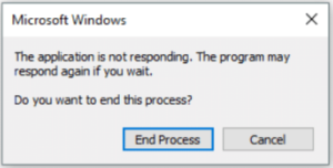 Windows Applications Not Responding